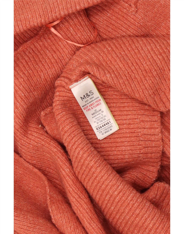 Marks & Spencer Pull cardigan ouvert long pour femme UK 12 Orange moyen