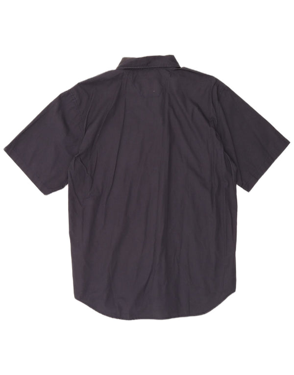 Wrangler Chemise à manches courtes pour homme 2XL en coton bleu marine