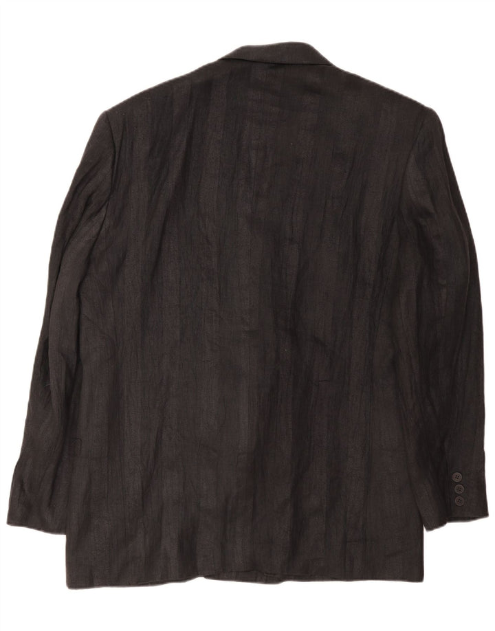 Umberto Ginocchietti Veste Blazer Double Boutonnage Homme IT 52 XL Noir