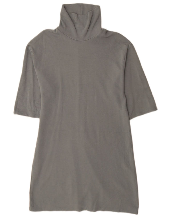 Zara Robe T-Shirt Femme UK 10 Petit Coton Gris