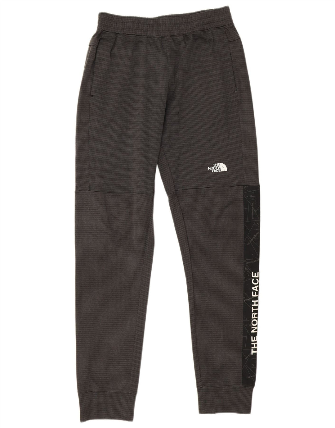The North Face Pantalon de survêtement graphique pour homme Petit carreaux gris