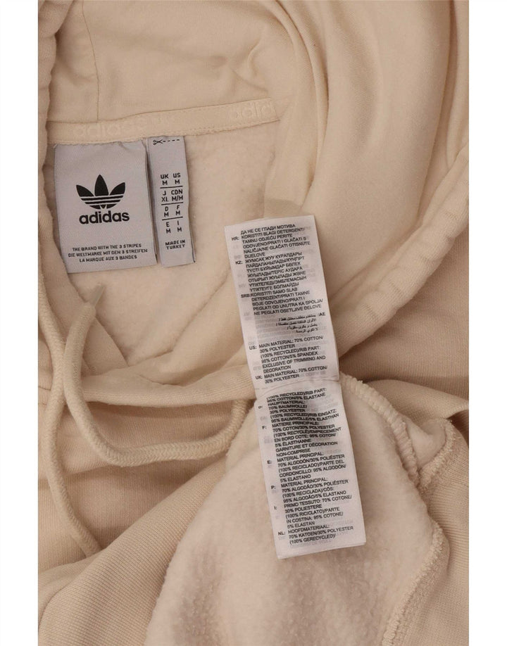 Adidas Pull à capuche pour homme en coton beige moyen