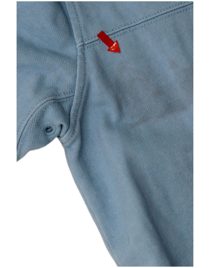 Crew Clothing Sweat-shirt à col zippé pour homme en coton bleu moyen