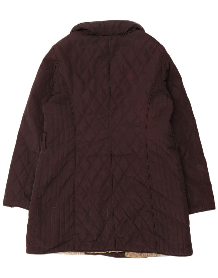 Michael Kors Manteau coupe-vent matelassé pour femme UK 16 Large Noir Polyester