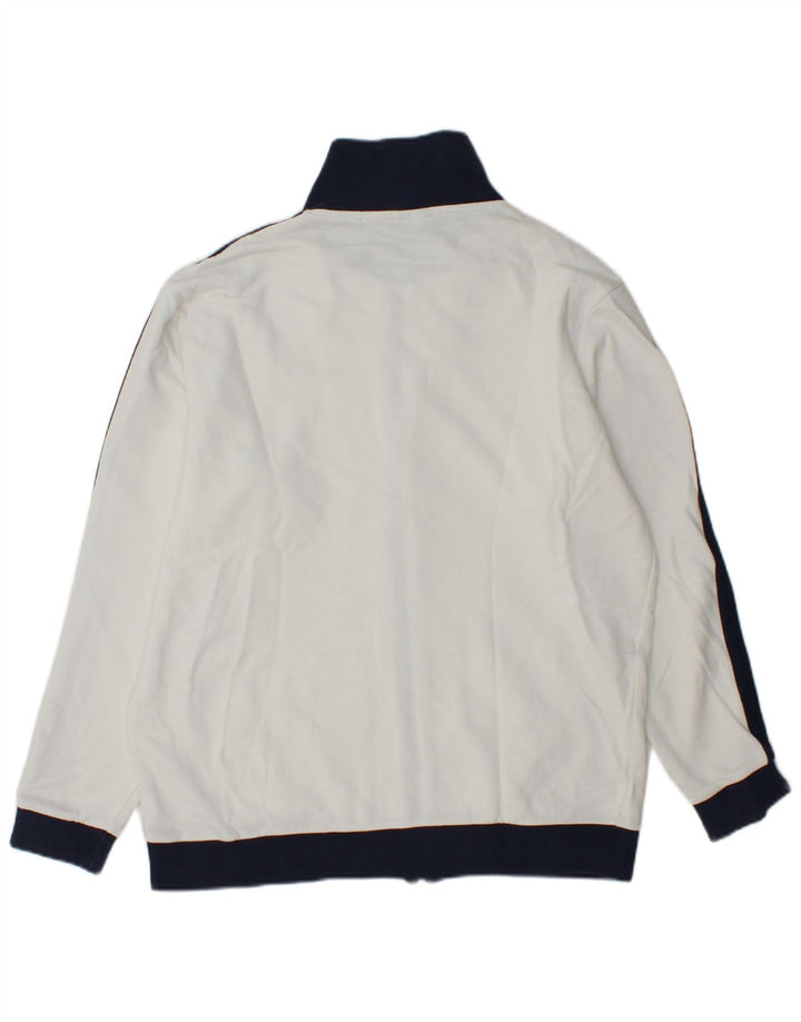 Asics Veste de survêtement pour homme Grand coton color block blanc