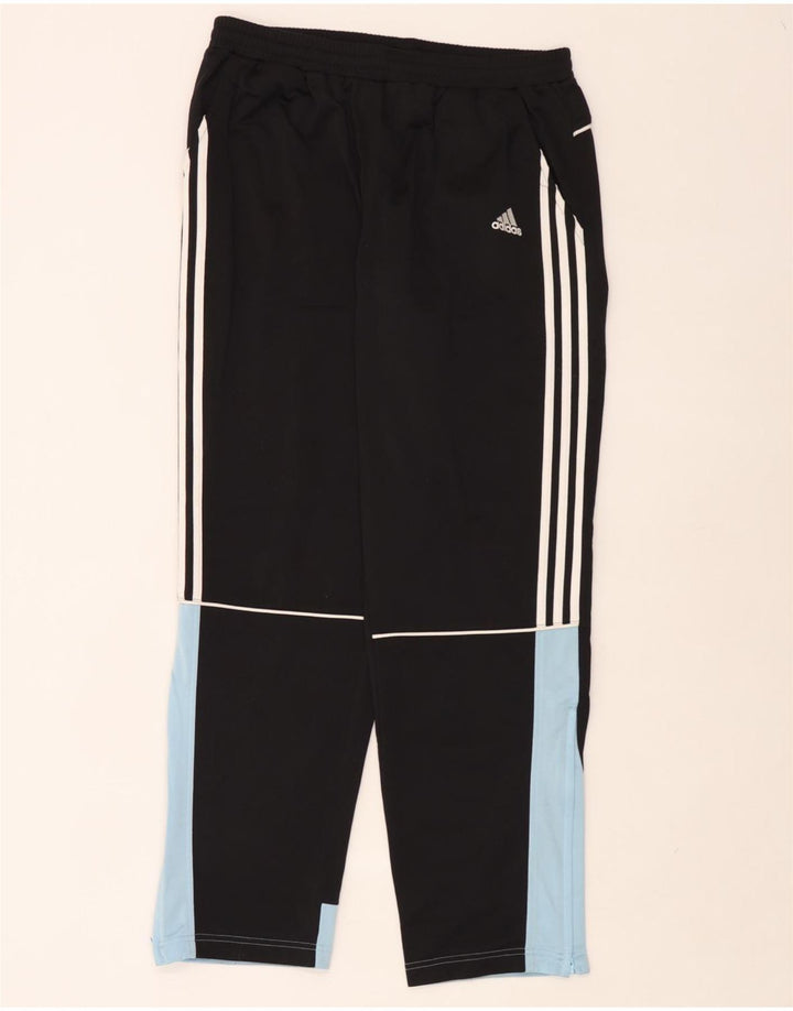 Adidas Pantalon de survêtement pour homme UK 40/42 Polyester color block noir moyen