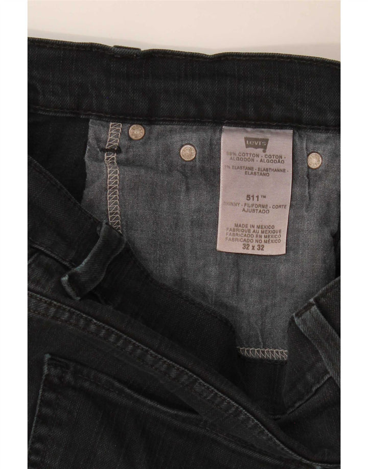 Levi's Jean Slim 511 Homme W32 L30 Noir Coton