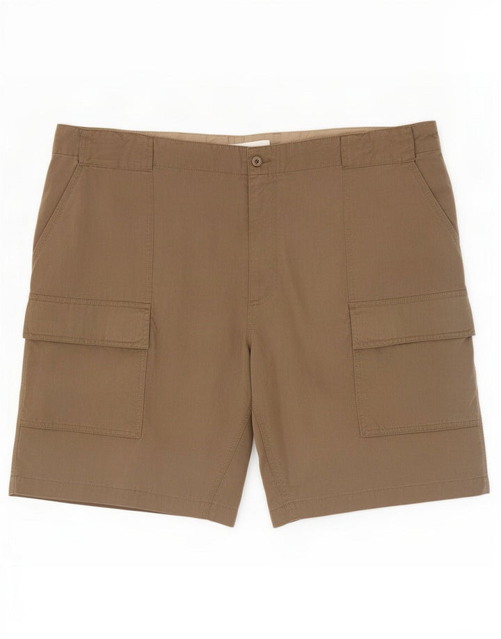Marks & Spencer Short cargo pour homme 2XL W44 Marron Coton