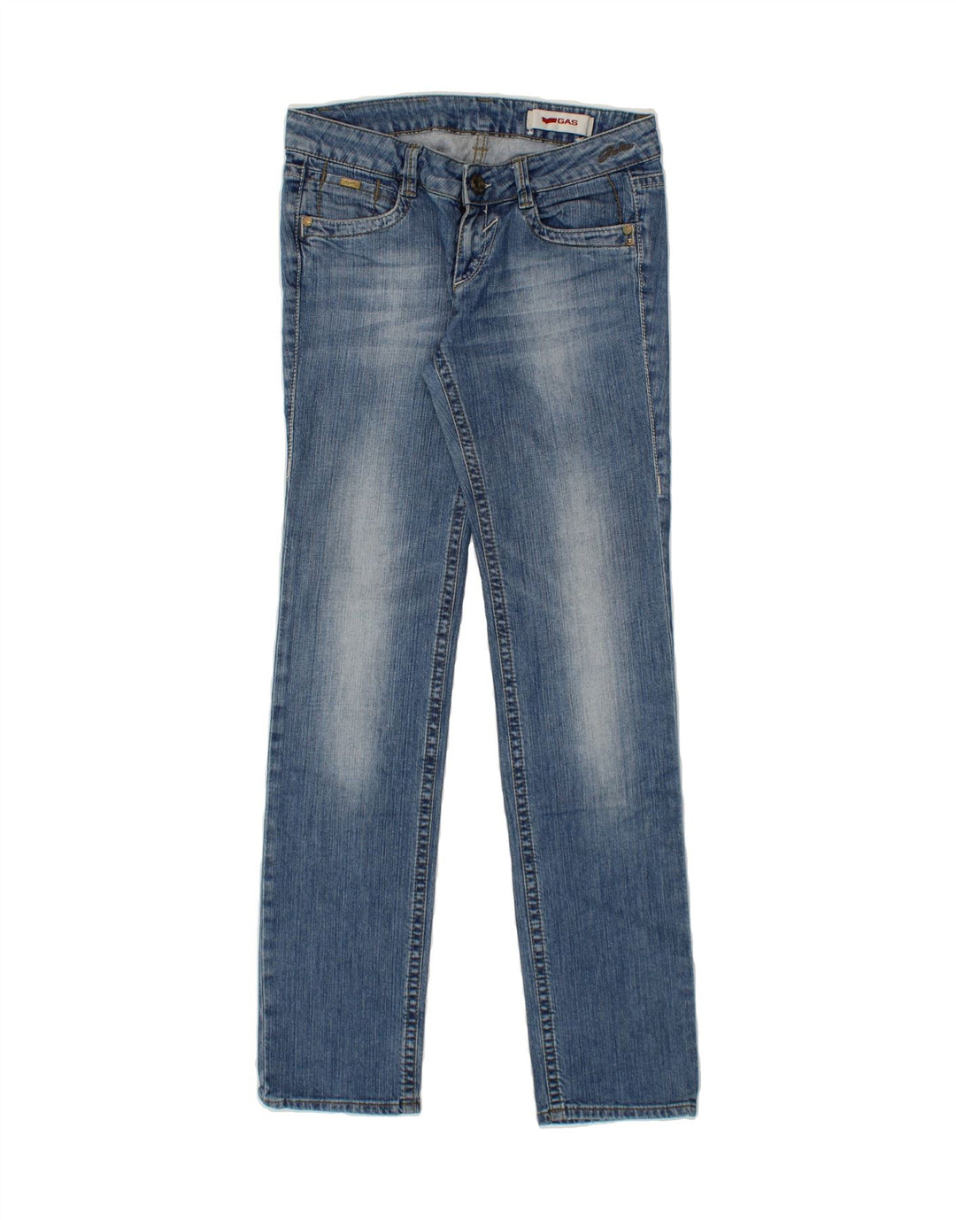 GAS Womens Slim Jeans W32 L33  Blue Cotton Vintage Gas and Second-Hand Gas from Messina Hembry 