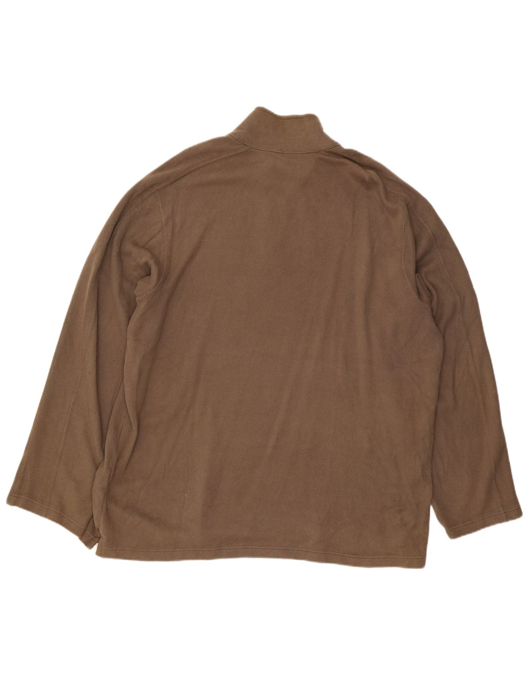 Eddie Bauer Pull à col zippé pour homme 2XL en coton marron