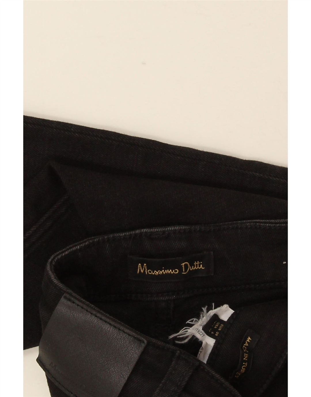 Massimo Dutti Jean Bootcut Femme EU 38 Petit W28 L32 Noir