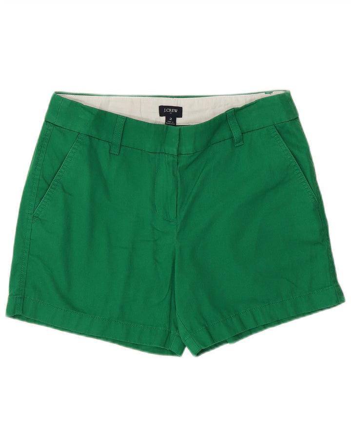 J. CREW Short Chino Femme US 2 XS W28 Vert Coton