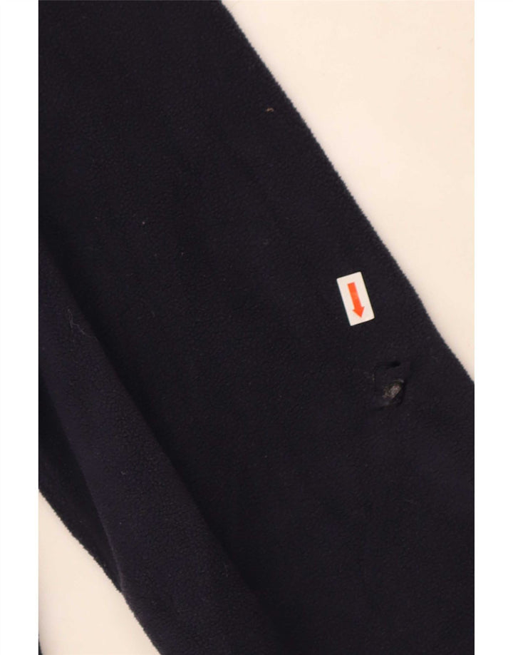 Fila Pull polaire à col zippé pour homme XL Bleu marine Polyester