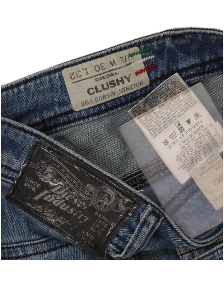 DIESEL Jean Slim Clushy Femme W30 L29 Bleu Coton