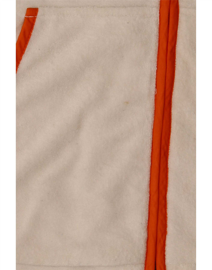 Slam Pull à capuche zippé surdimensionné en polaire pour femme UK 10 Petit polyester blanc