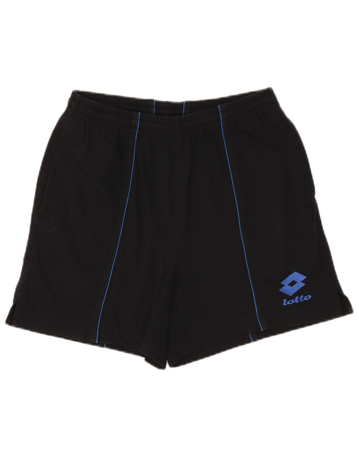 LOTTO Short de sport pour hommes UK 38/40 Polyester noir moyen