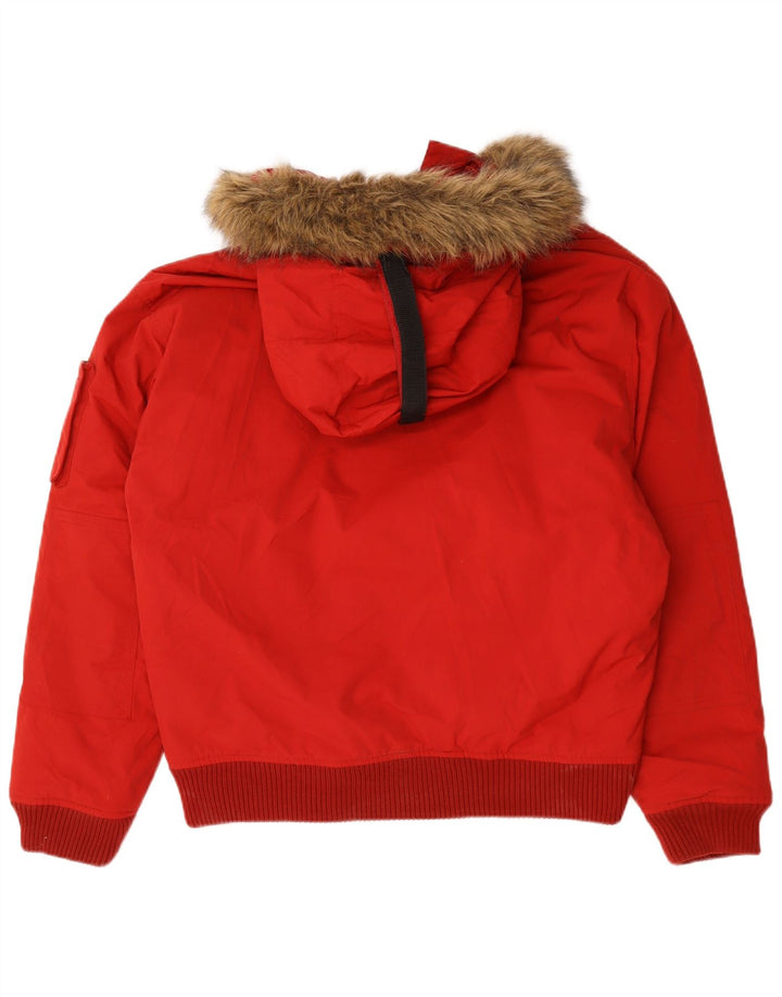 Helly Hansen Veste matelassée à capuche pour homme UK 40 Large Rouge Nylon