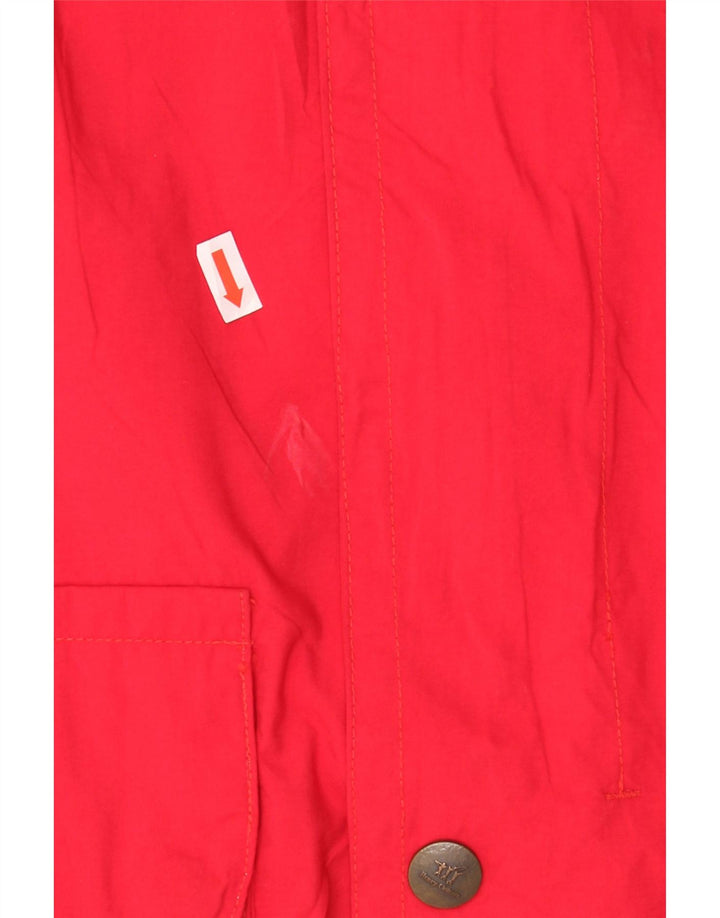 HENRY COTTONS Womens Rain Jacket UK 16 Large Red Polyamide Sports Vintage Henry Cottons and Second-Hand Henry Cottons from Messina Hembry 