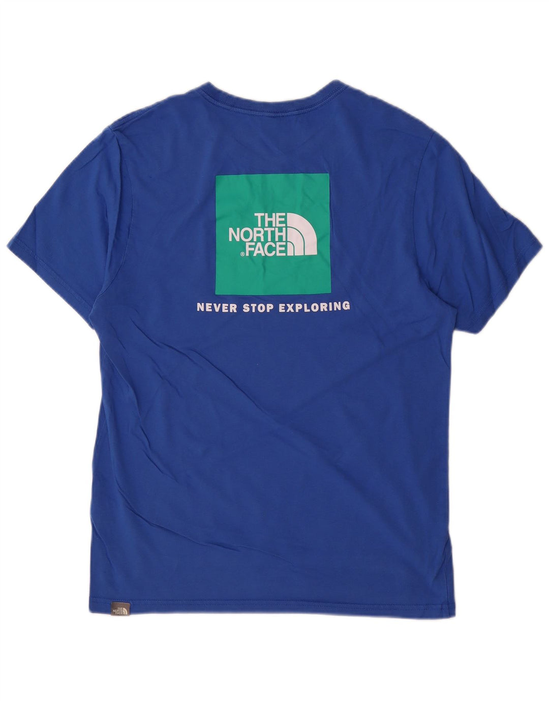 The North Face T-Shirt Graphique Homme Bleu Moyen Coton