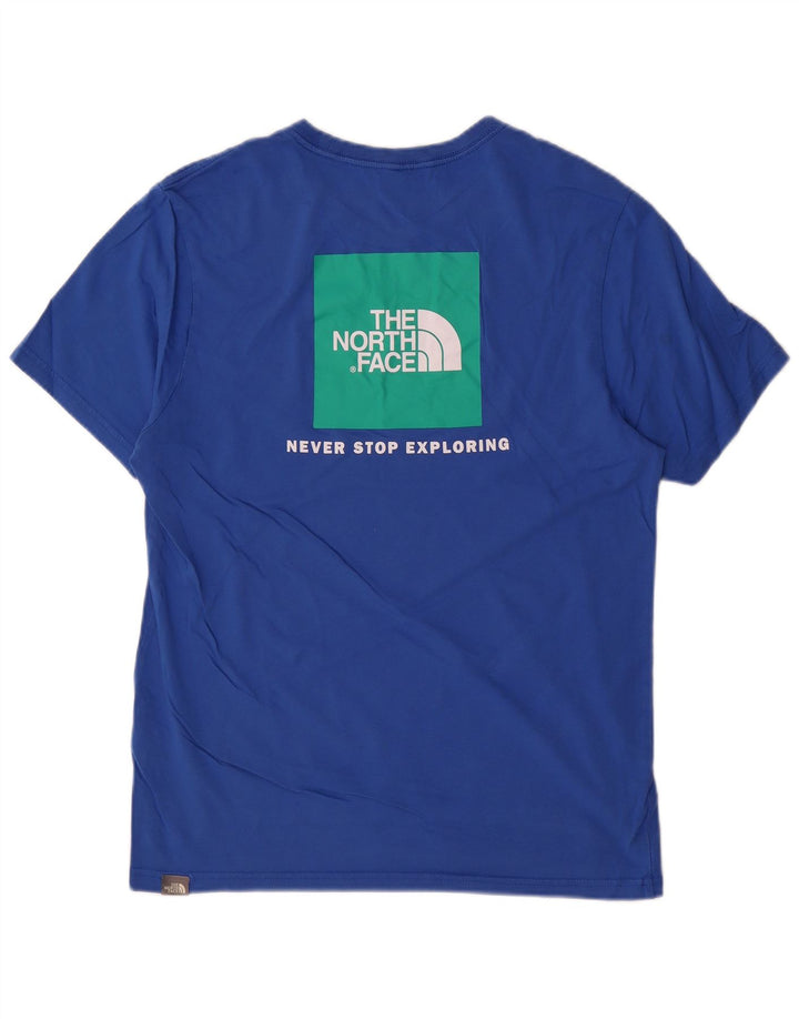 The North Face T-Shirt Graphique Homme Bleu Moyen Coton