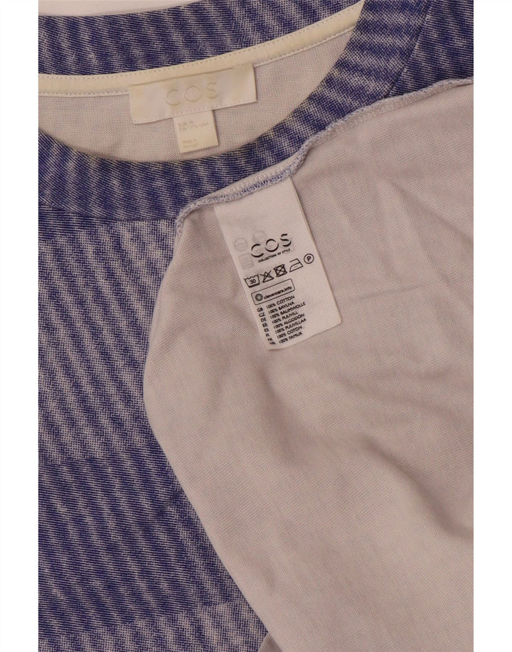Cos T-Shirt Homme Bleu Moyen Carreaux Coton