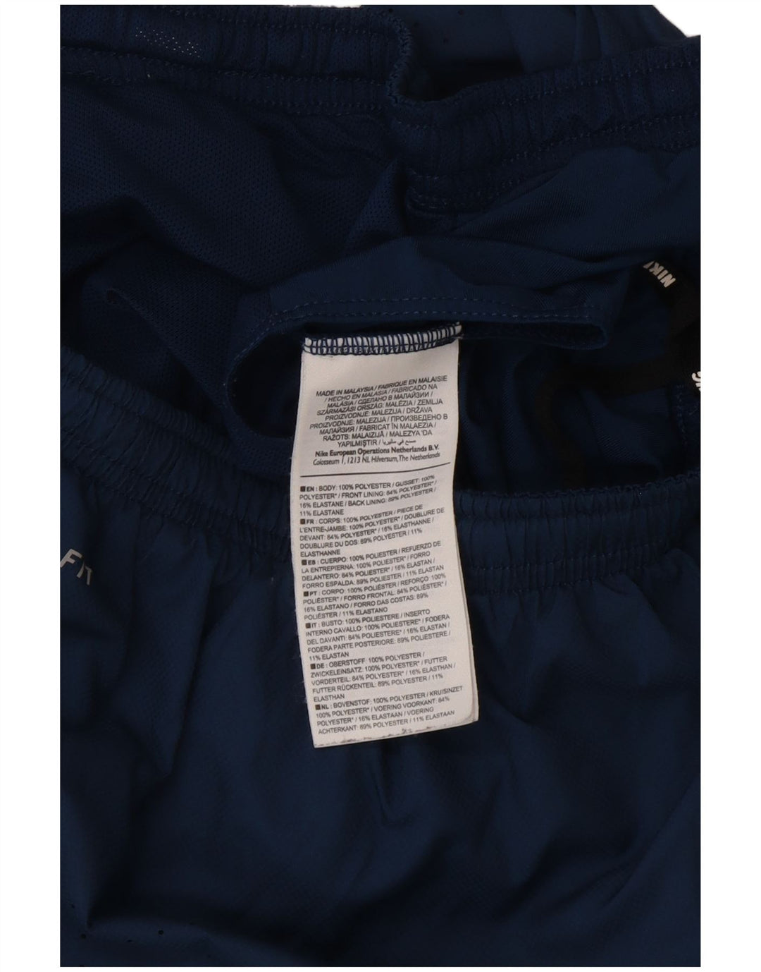 Nike Short de sport coupe classique en polyester color block bleu moyen pour homme