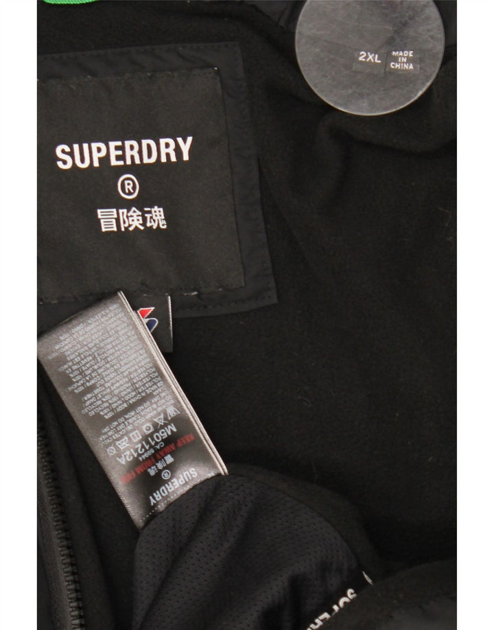 Superdry Veste matelassée homme UK 44 2XL Noir Polyester