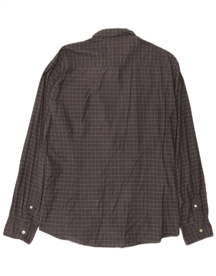 Massimo Dutti Chemise Homme XL Gris Carreaux