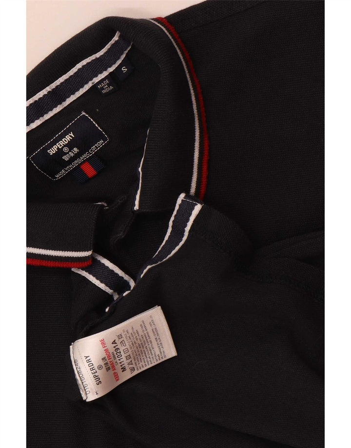 Superdry Polo Regular Fit Petit Bleu Marine Coton Homme
