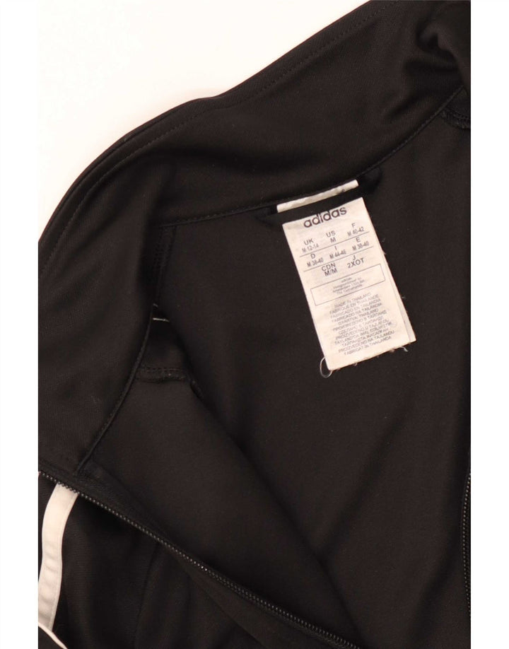 Adidas Veste de survêtement pour femme UK 12/14 Medium Noir Polyester
