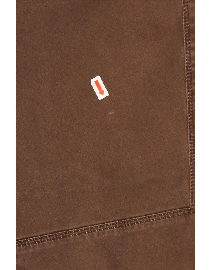 TRUSSARDI Pantalon décontracté droit pour homme IT 58 3XL W40 L36 Marron Coton