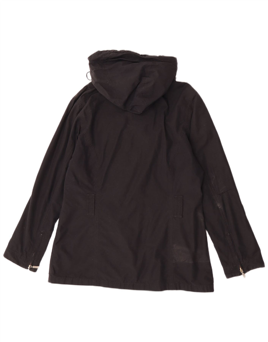 Barbour Veste de pluie à capuche pour femme UK 14 Large Noir Coton