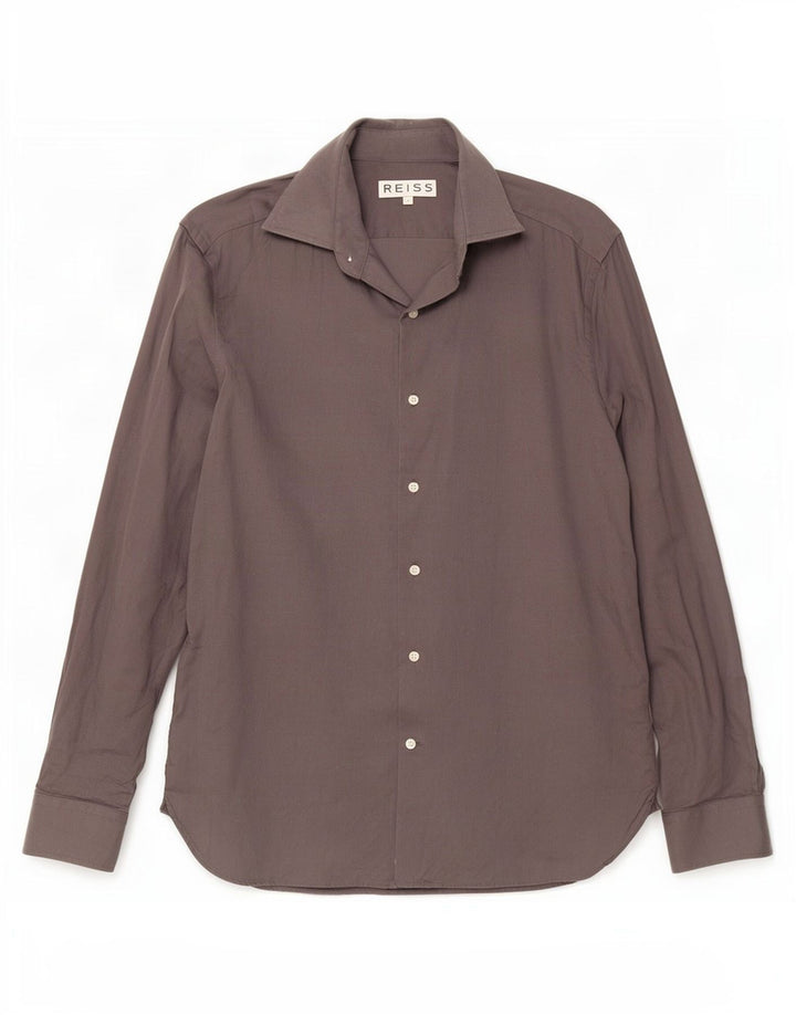 Reiss Chemise Homme Petit Gris Coton