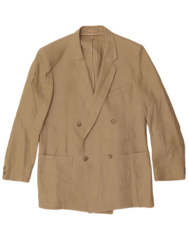 High Sky Veste blazer double boutonnage pour homme UK 38 Beige moyen