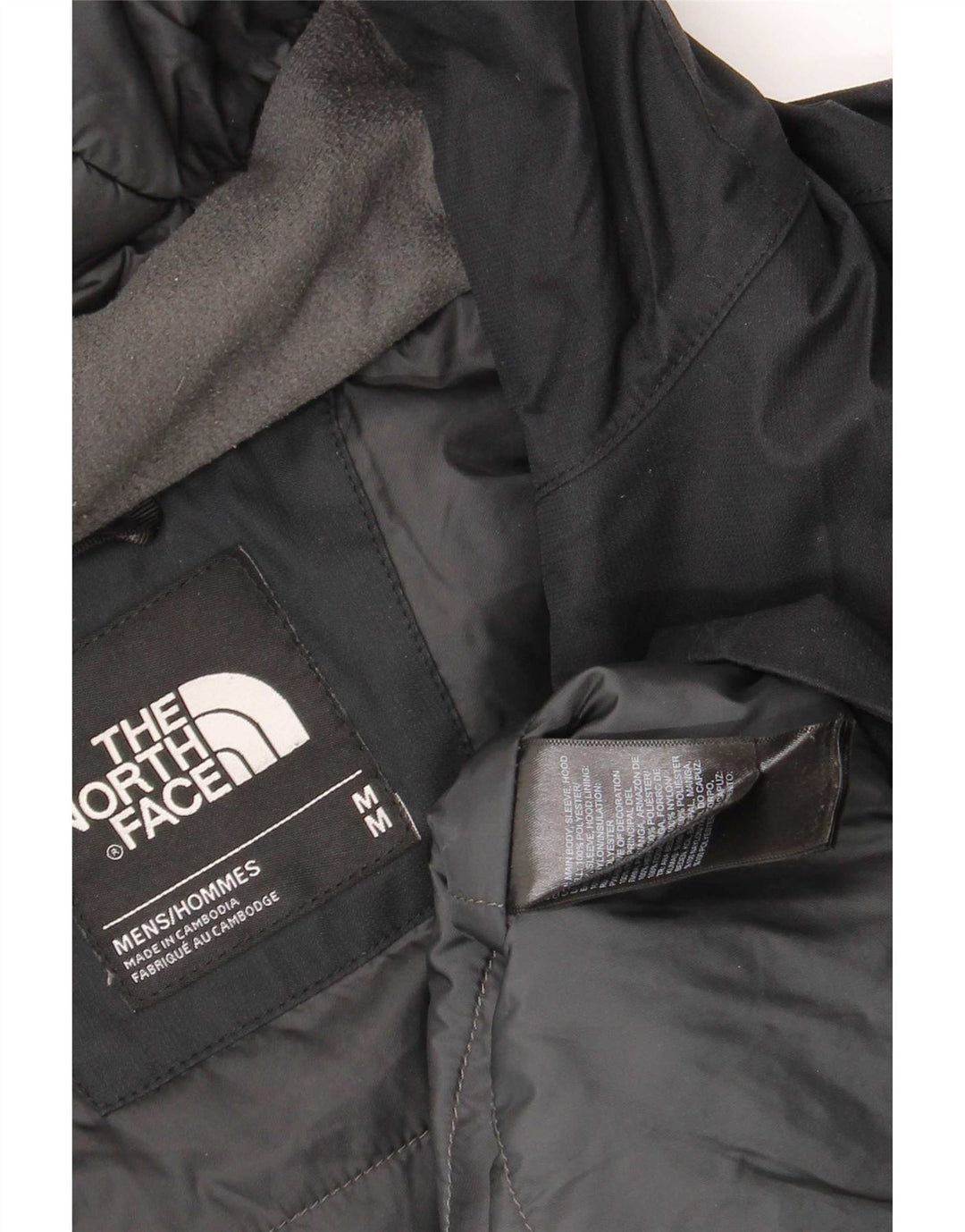 The North Face Veste coupe-vent à capuche pour homme UK 38 Medium Noir Polyester