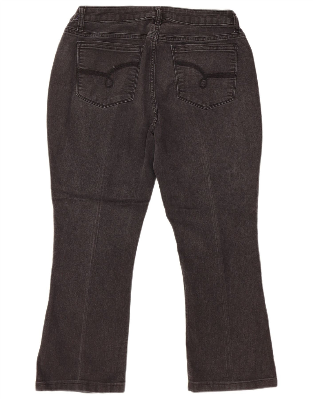 LEE Jean court Riders taille moyenne pour femme US 14 XL W32 L24 Noir