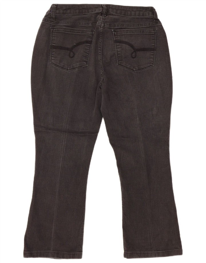 LEE Jean court Riders taille moyenne pour femme US 14 XL W32 L24 Noir