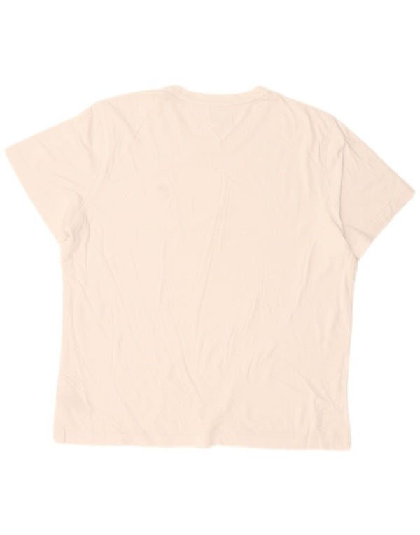 Tommy Hilfiger T-Shirt Homme Top XL Blanc Coton