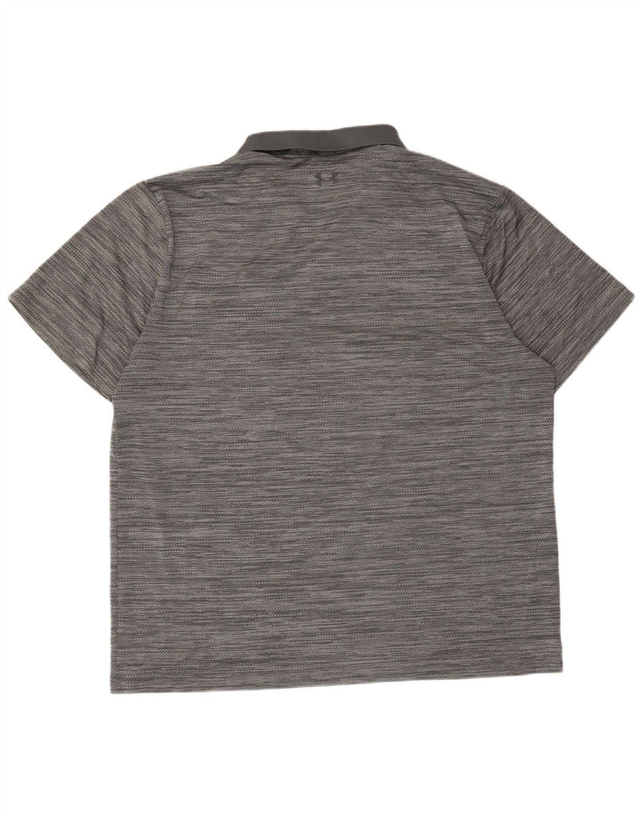 Under Armour Polo Homme 2XL Gris Rayé