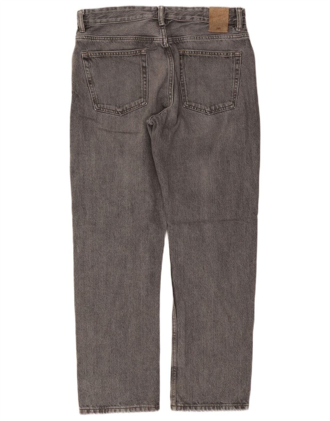 ZARA Jean droit homme EU 42 Large W32 L29 Gris
