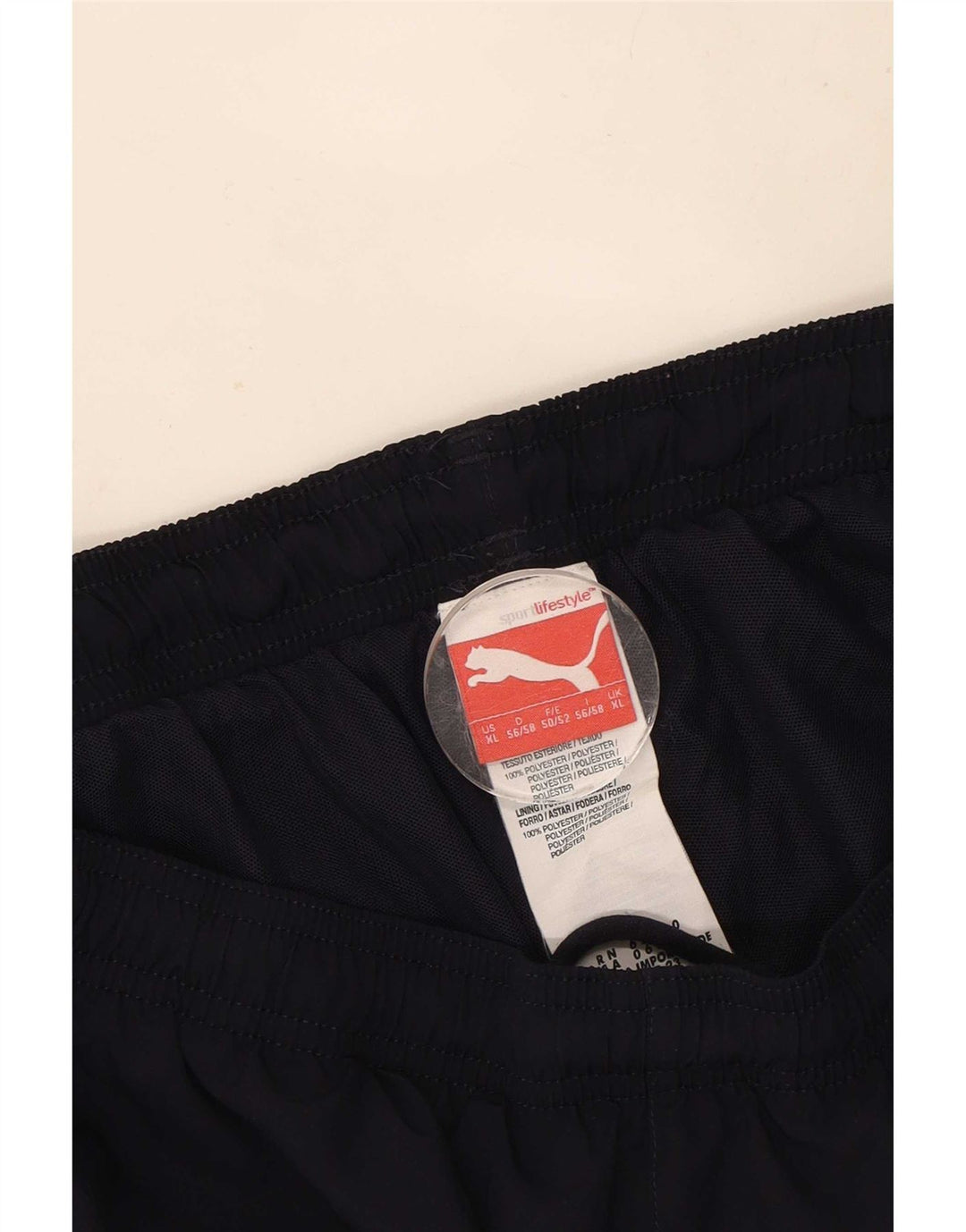 Puma Short de Sport Homme XL Bleu Marine Polyester