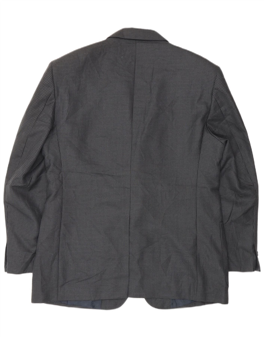 Farah Veste blazer à 2 boutons pour homme UK 40 Large Bleu marine en laine pied-de-poule