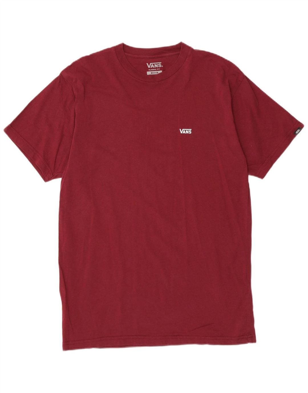 VANS T-shirt graphique coupe classique pour homme en coton bordeaux moyen