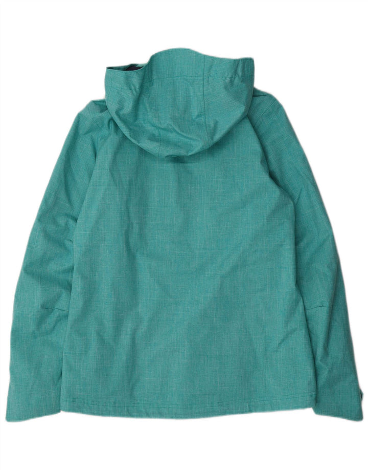O'Neill Veste de pluie à capuche coupe régulière pour homme UK 36 Small Turquoise Polyester