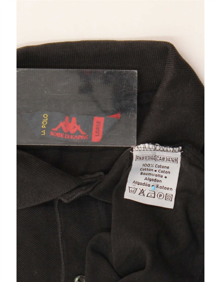 Kappa Polo Homme Grand Noir Coton