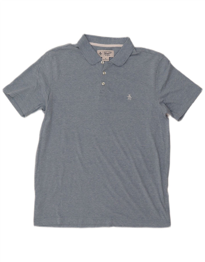 PENGUIN Polo Homme Bleu Moyen Chiné Coton