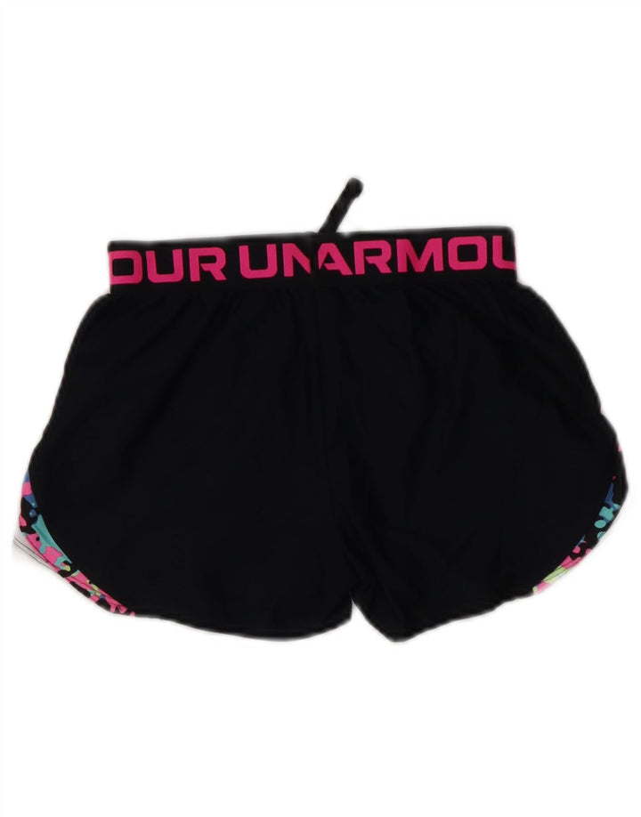 UNDER ARMOUR Short de sport Heat Gear Graphic pour fille 9-10 ans Noir moyen