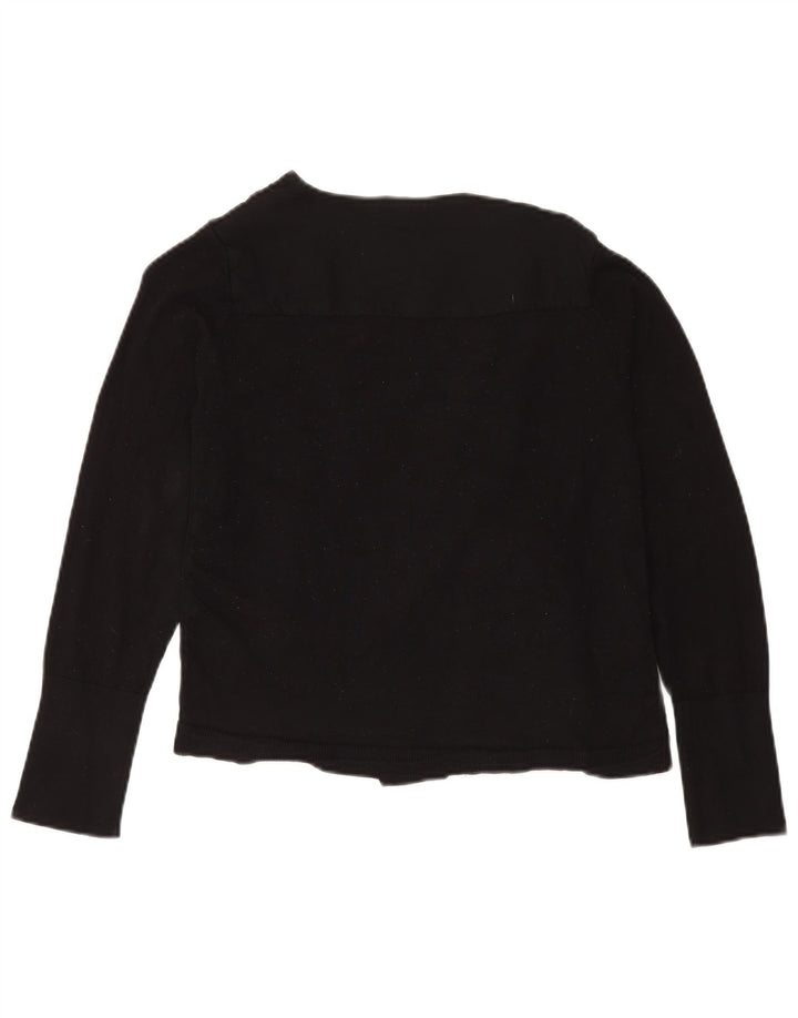 Marks & Spencer Haut Cardigan Per Una Femme UK 12 Viscose Noir Moyen
