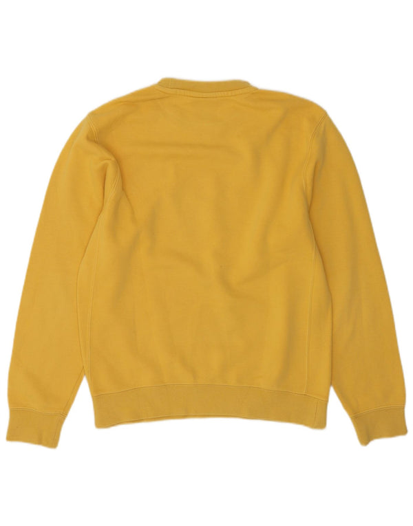 Nike Mens Loose Fit Sweatshirt Jumper XS Yellow Cotton