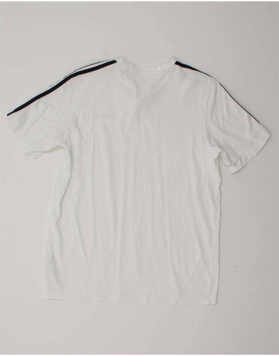 ADIDAS Mens T-Shirt Top Medium White Cotton Vintage Adidas and Second-Hand Adidas from Messina Hembry 